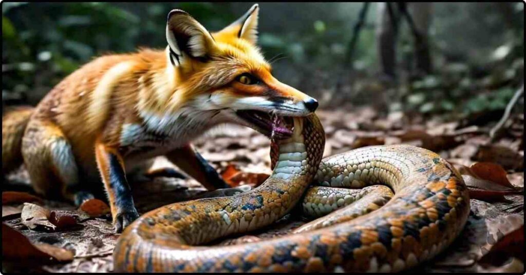 Do foxes eat snakes UK