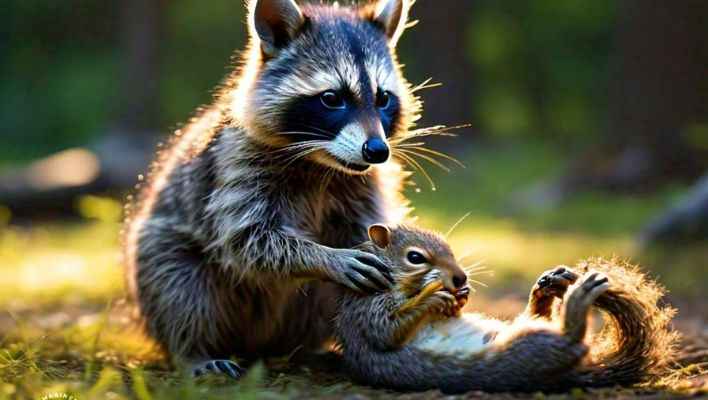 Do raccoons eat squirrels