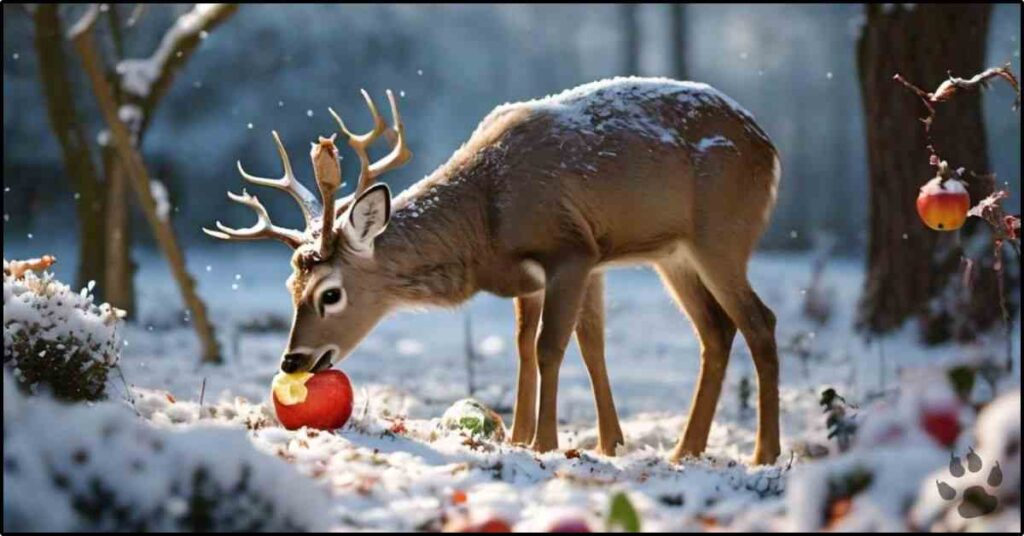 Do Deer Eat Apples In The Winter