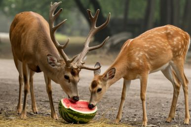 Do deer eat watermelon