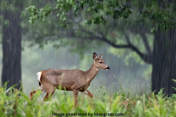 Do Deer Move in the Rain