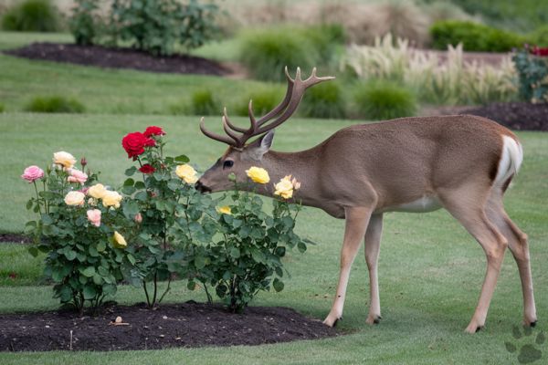 Do deer eat roses?