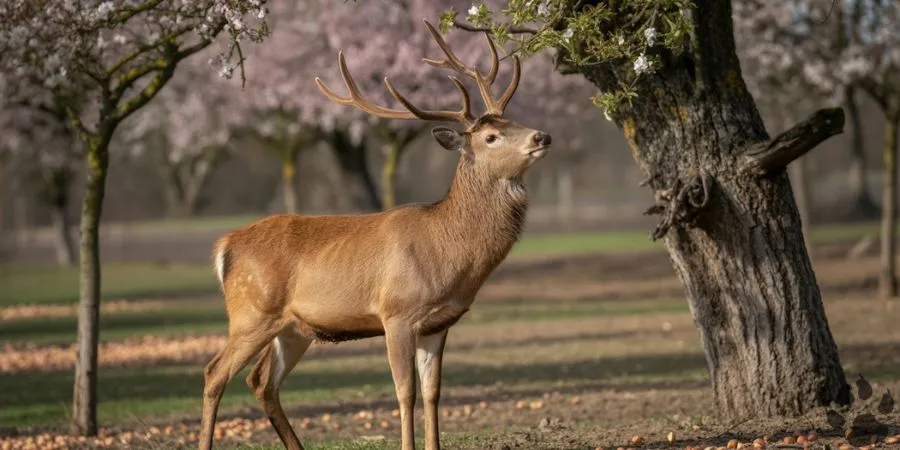 Do deer eat almonds?