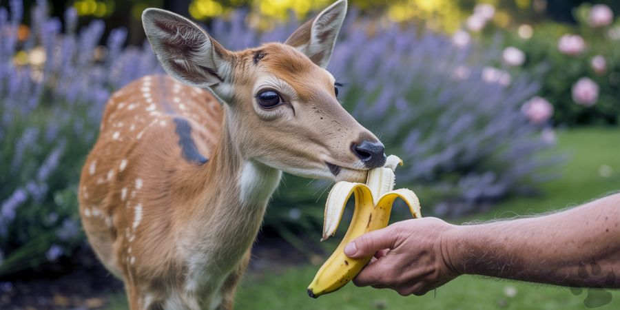 Is it safe to feed deer bananas?